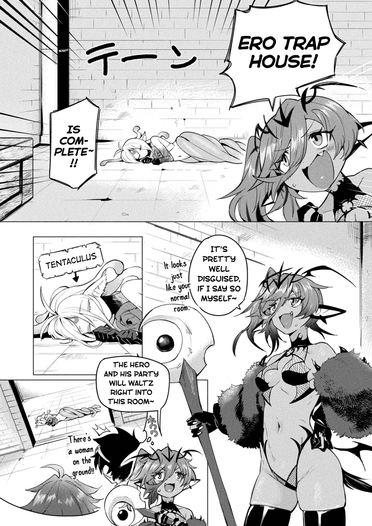 Hentai Manga Comic-Kanraku Kanbu Maam in Ero Trap Dungeon-Read-2